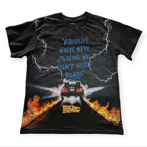 Back To The Future T-shirt Embroidered Medium